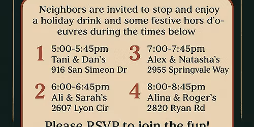 Vista Diablo's 2nd Annual Holiday Sip & Stroll