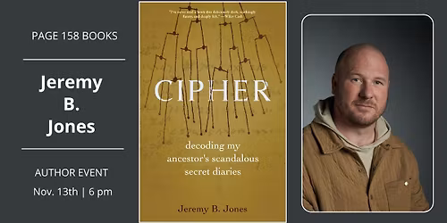 Author Event: Jeremy B. Jones