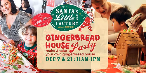 Gingerbread House Making Party at Santa's Factory