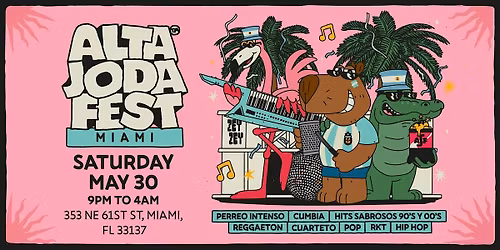 Alta Joda Fest Miami - Fiesta Argentina en Zey Zey
