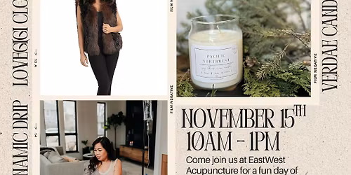 Holiday Health & Shop Pop -up Featuring LoveGigi\u2019s clothing, Verdae\u2019s candles, Dynamic Drip IV