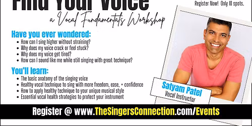 Find Your Voice... a Vocal Fundamentals Workshop