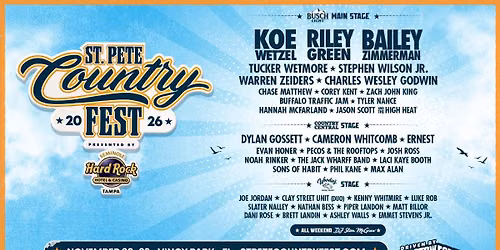 St. Pete Country Music Fest 2026