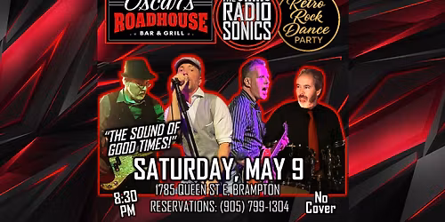Brampton: Oscar's Roadhouse & The RadioSonics (Rock! Dance! Party!)