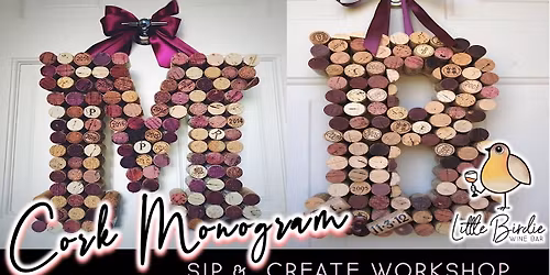Cork Monogram | Sip & Create Workshop