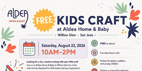 FREE Kids Craft at Aldea Home & Baby