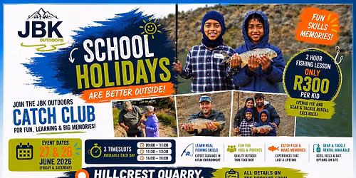 JBK Outdoors Catch Club | School Holiday Fishing Adventure