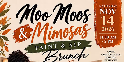 Moo Moos & Mimosas Paint & Sip