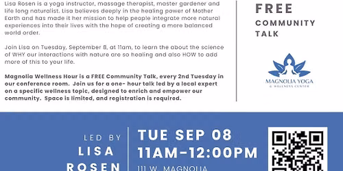 FREE Magnolia Wellness Hour: Therapeutic Horticulture
