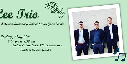 John Lee Trio at Italian Cultural Centre