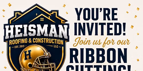Heisman Roofing Ribbon Cutting 