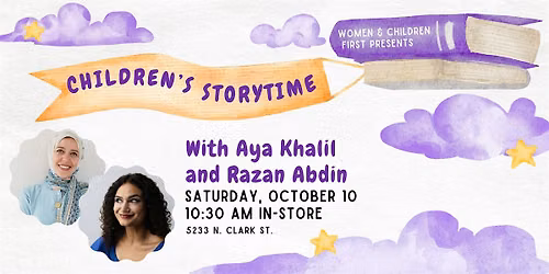 Children's Storytime with Razan Abdin & Aya Khalil