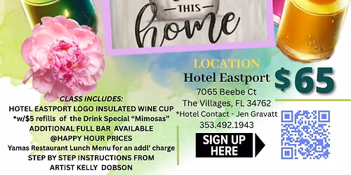 Sip & Paint Hotel Easport, Mother's Day- Spa Themed Party! Come in your PJ's