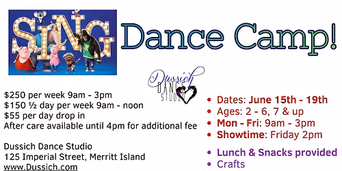 "Sing" Dance camp