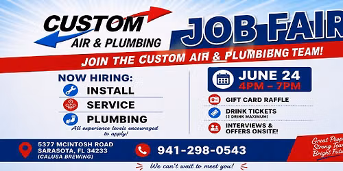 Custom Air & Plumbing Job Fair