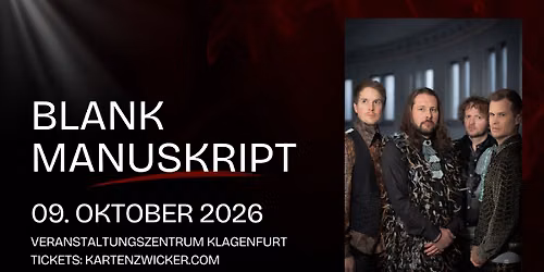 Blank Manuskript \u2013 Eine musikalische Wunderkammer live in Klagenfurt
