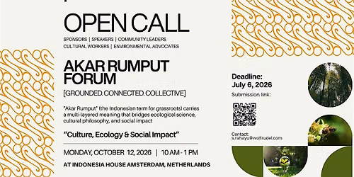 Open Call: Akar Rumput Forum "Culture, Ecology & Social Impact"
