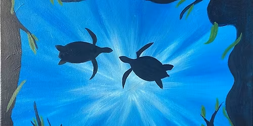 Dive in with this fun Sea Turtles paint and sip painting event