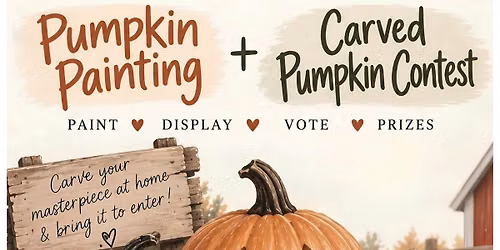 Pumpkin Painting & Carved Pumpkin Contest