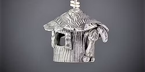 Little Grass Shack on a Desert Island in Silver Clay Workshop