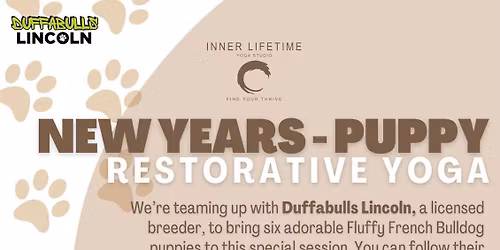 New Years - Puppy restorative Yoga