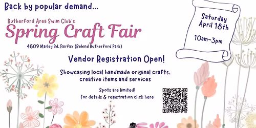 2026 Rutherford Spring Craft Fair