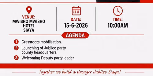 Jubilee party Meeting 