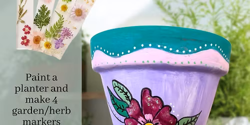 Garden Girls Night - Plant Painting and Resin Garden Markers\/Bookmarks