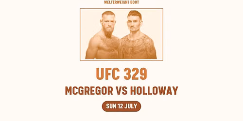 UFC 329: McGregor vs Holloway | Live and Loud at The Vineyard!