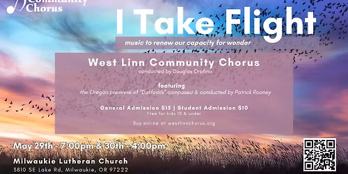 I Take Flight: music to renew our capacity for wonder