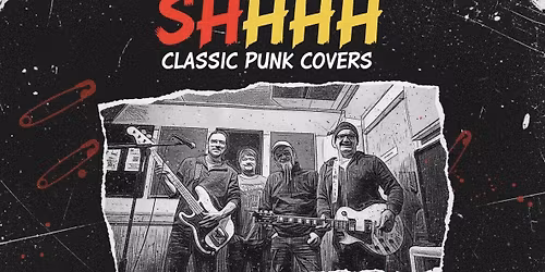 Shhh punk covers band playing at the Duke in Bratton Westbury