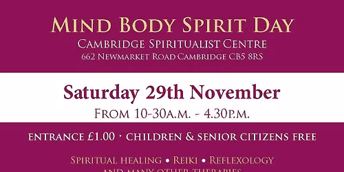 Mind Body Spirit Day