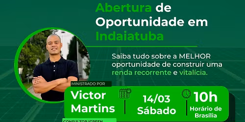 Abertura de Oportunidade Indaiatuba