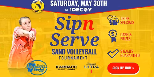 Sip & Serve: Sand Volleyball Tournament