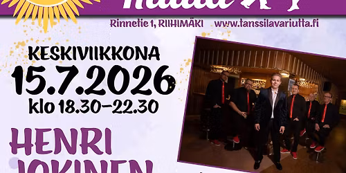 Riutan Keskiviikkotanssit! HENRI JOKINEN & Desiree