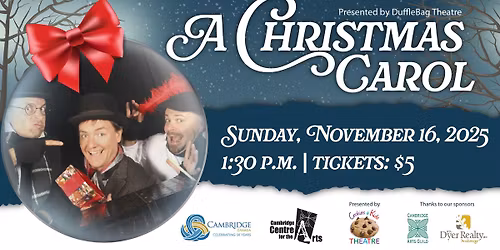 Cookies & Kids presents DuffleBag Theatre in A Christmas Carol