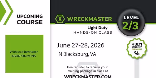Blacksburg, VA Level 2\/3 June 27-28, 2026
