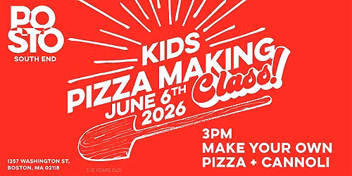 Kid's Pizza Making Class At Posto - South End!