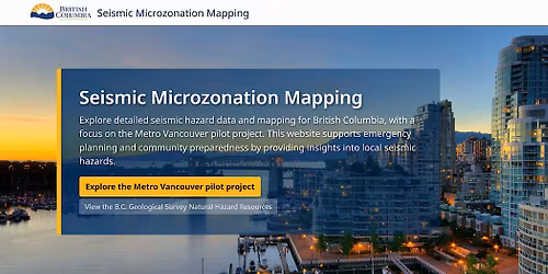 Metro Van Seismic Microzonation Mapping Project - Training Session