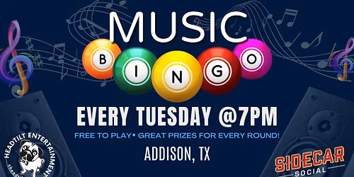 Music Bingo at Sidecar Social Addison