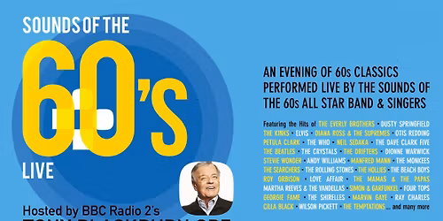 Sounds of the 60's with Tony Blackburn at The Bristol Hippodrome on 24 November 2025
