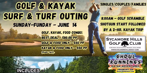 Surf & Turf Golf & Kayak Outing