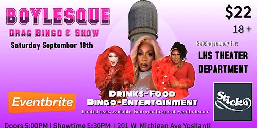 Boylesque Drag Bingo Presents: a fundraiser for LHS Theater