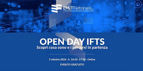 Open Day Virtuale IFTS 2026 \u2013 Percorsi Formativi in Partenza