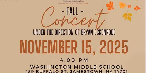 Chautauqua Youth Symphony Fall Concert