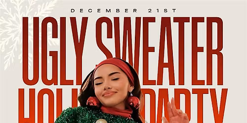 THE LUCKY BAR SUNDAYS UGLY XMAS SWEATER HOLIDAY PARTY