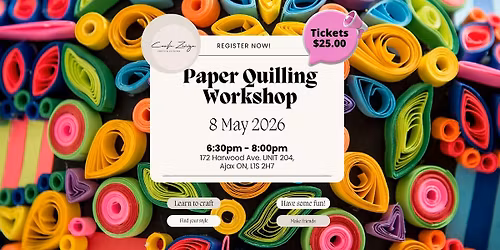 Paper Quilling Workshop - Small Pieces --> Big Results!