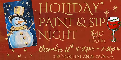 Holiday Paint & Sip Night