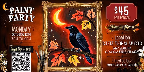 Moonlight Raven Paint Party