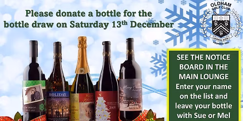 Donate a bottle of something nice